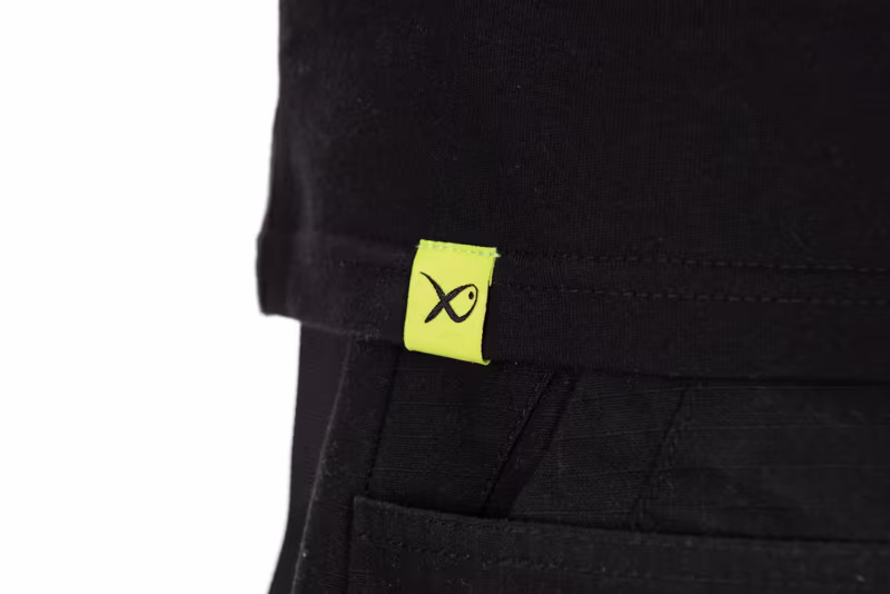 Matrix Large Fade Logo T-Shirt - Black/Lime
