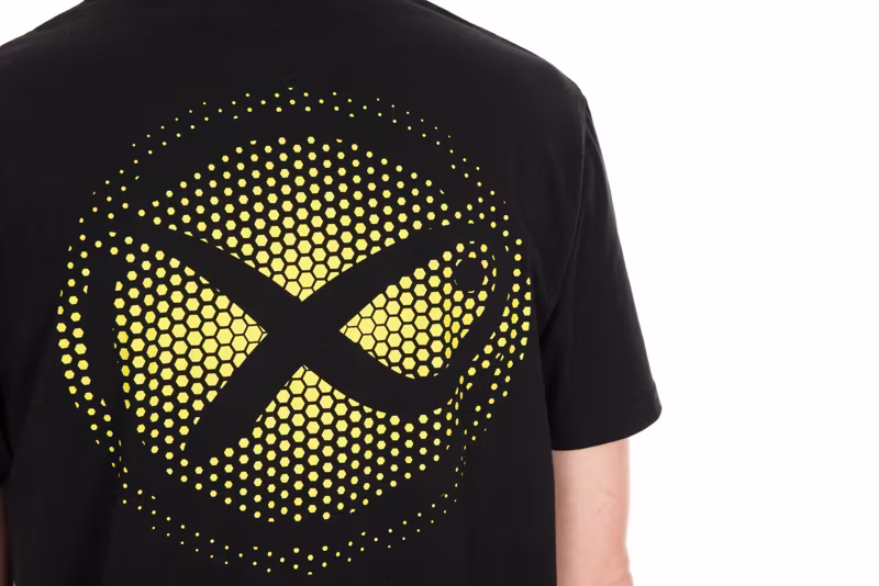 Matrix Large Fade Logo T-Shirt - Black/Lime