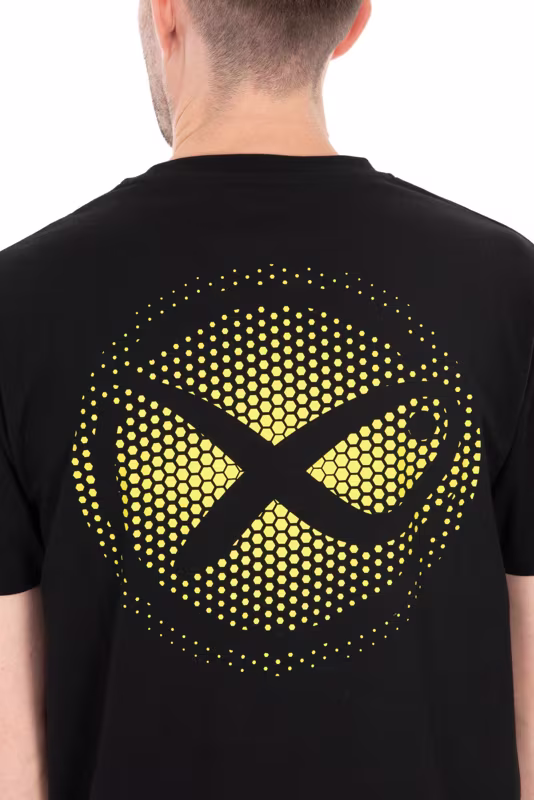 Matrix Large Fade Logo T-Shirt - Black/Lime