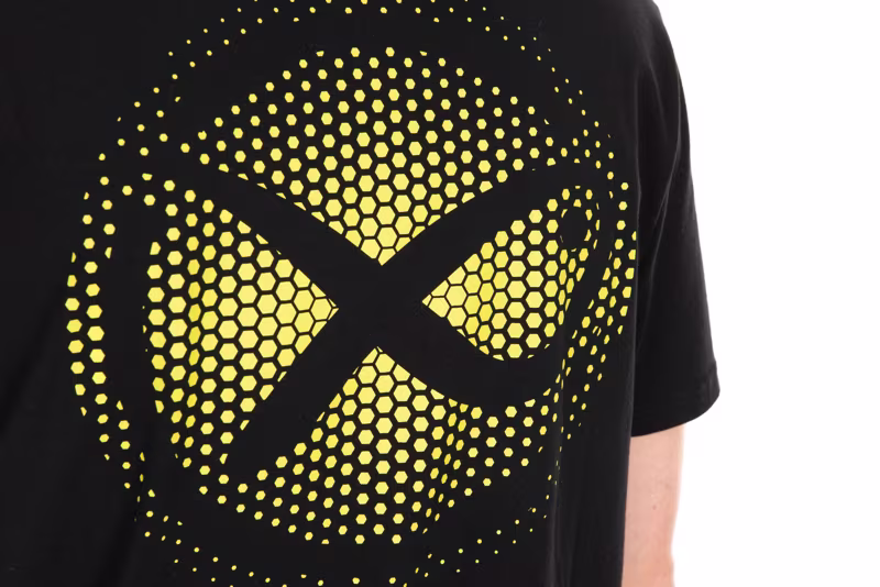 Matrix Large Fade Logo T-Shirt - Black/Lime