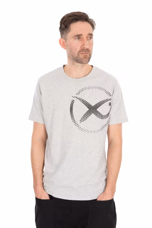 Matrix Large Mesh Logo T-Shirt - Grey
