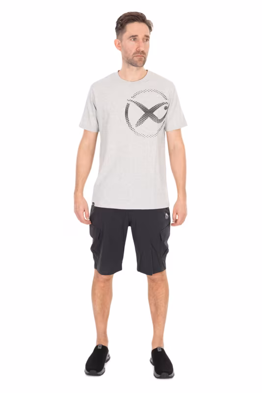 Matrix Large Mesh Logo T-Shirt - Grey