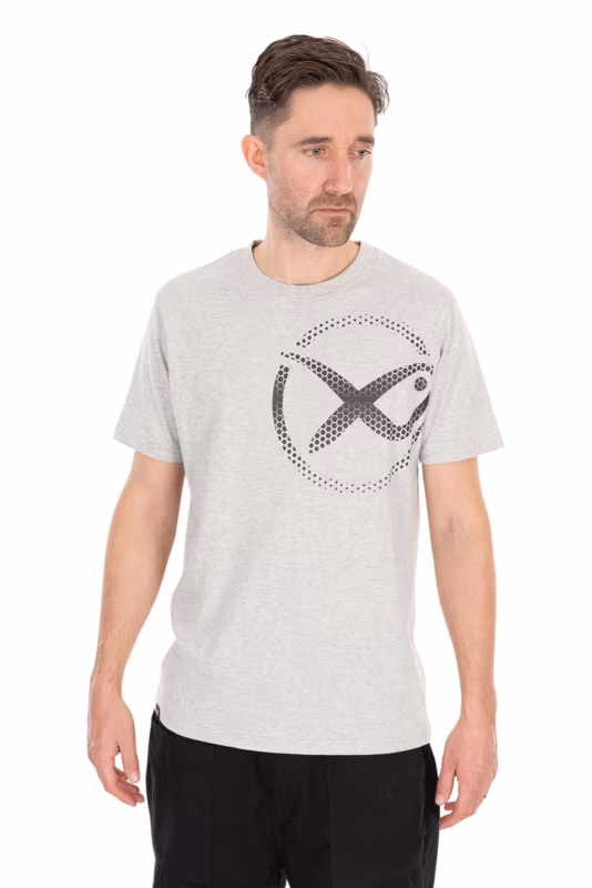 Matrix Large Mesh Logo T-Shirt - Grey