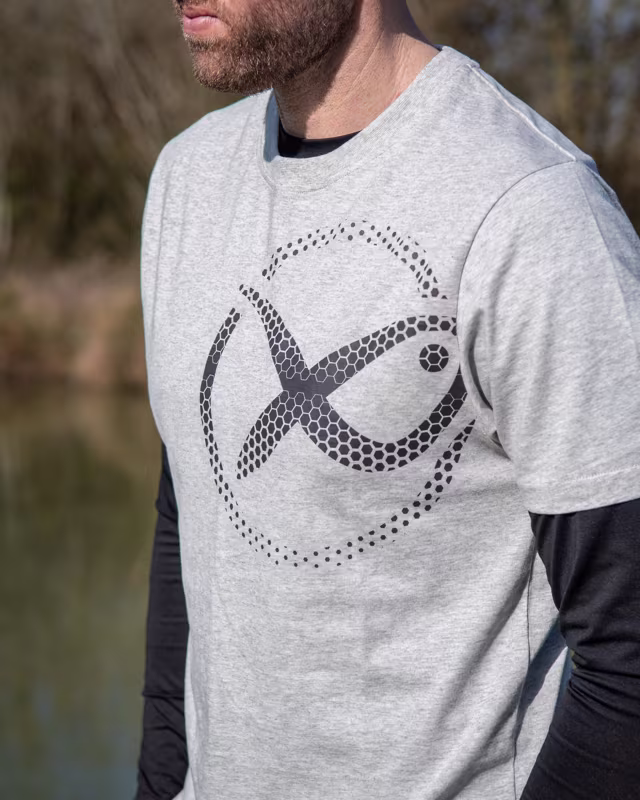 Matrix Large Mesh Logo T-Shirt - Grey