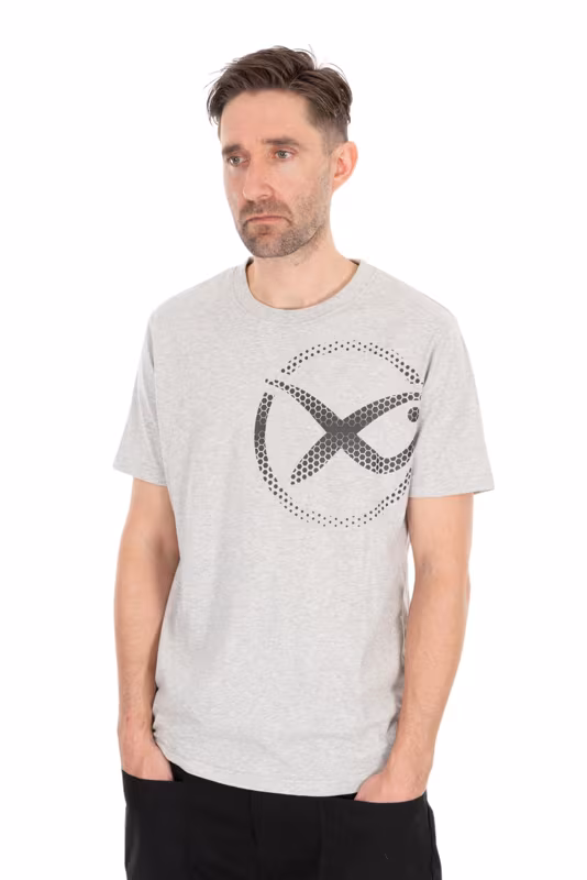 Matrix Large Mesh Logo T-Shirt - Grey XL
