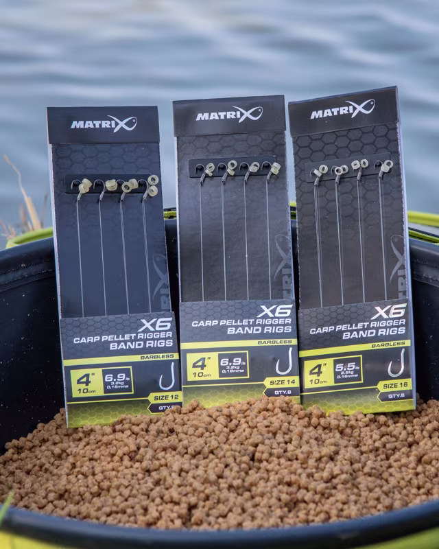 Matrix X6 Carp Pellet Rigger Band Rigs