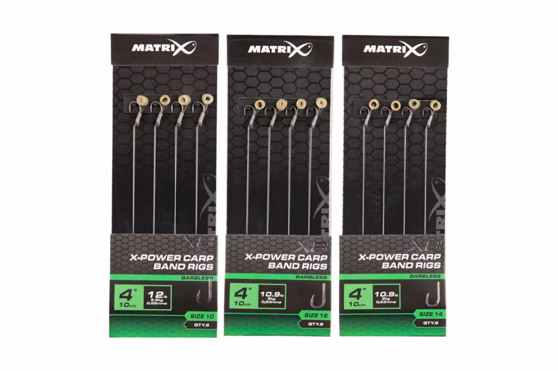 Matrix X8 X-Power Carp 10cm Band Rigs Size 10