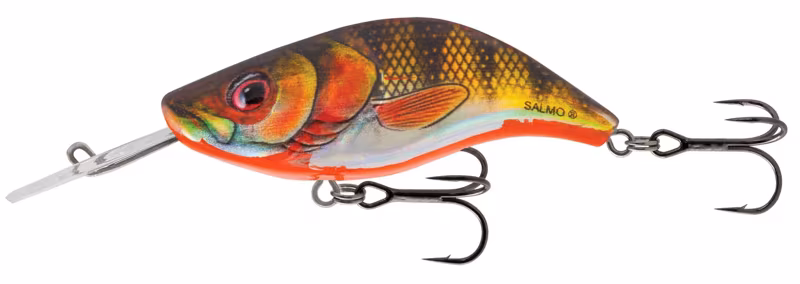 Salmo Sparky Shad 4cm Floating YELLOW HOLOGRAPHIC SHAD