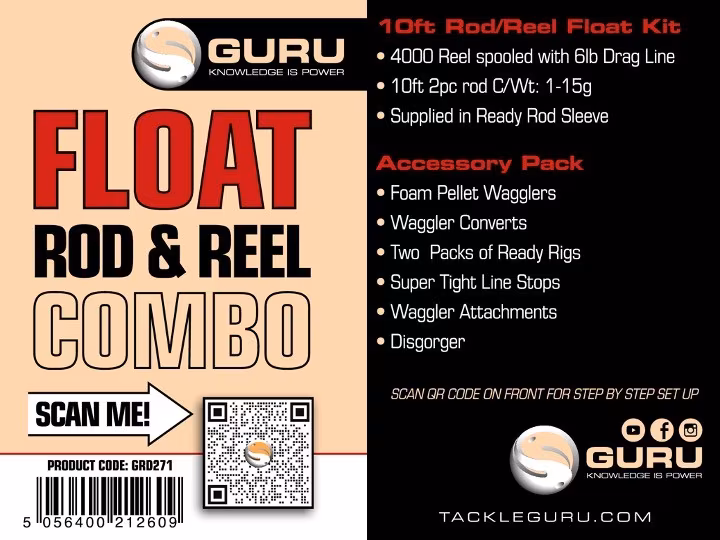 Guru 10' Float Rod & Reel Combo