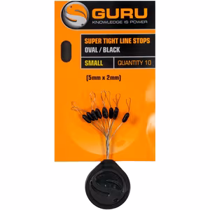 Guru Super Tight line Stops Oval Black