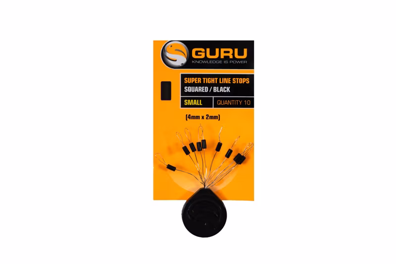 Guru Super Tight line Stops Squared Black