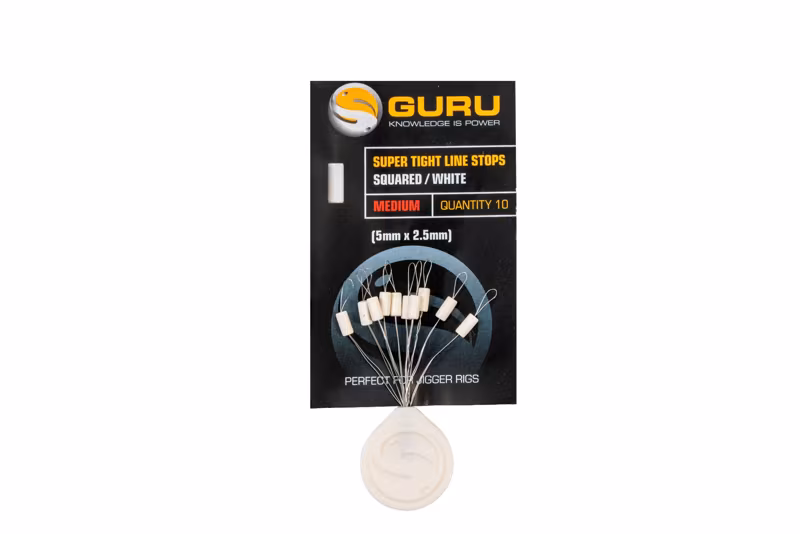 Guru Super Tight line Stops Squared White