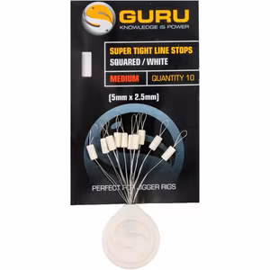 Guru Super Tight line Stops Squared White