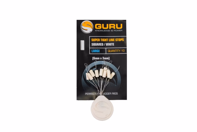 Guru Super Tight line Stops Squared White