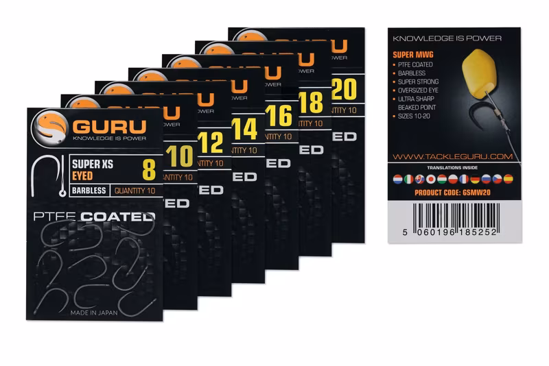 Guru Super XS Size 10 (Barbless/Eyed)