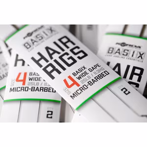 Korda Basix Hair Rigs Wide Gape 8B