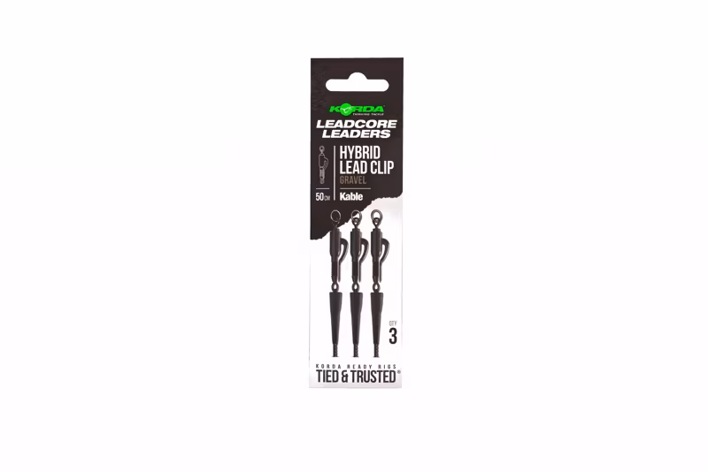 Korda Kable Leadcore Leader Hybrid Lead Clip Gravel