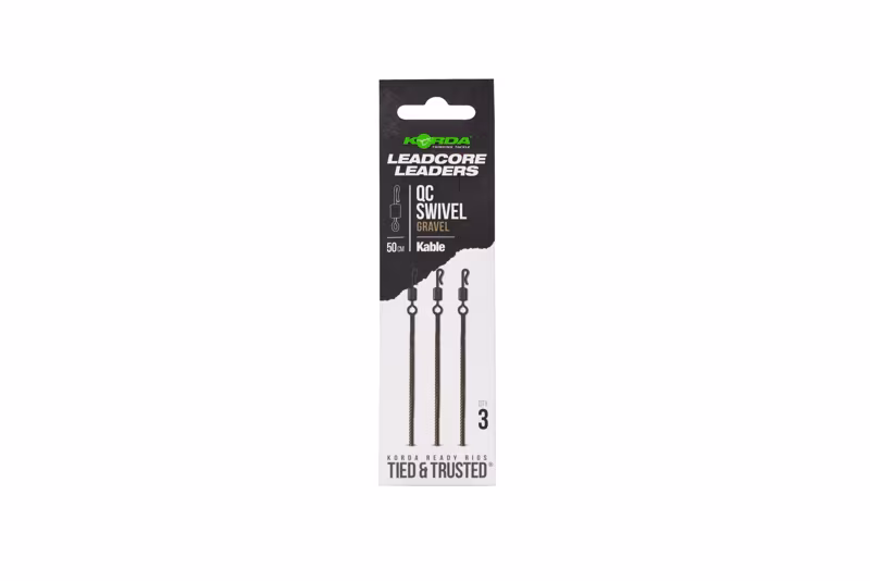 Korda Kable Leadcore Leader QC Swivel Weed