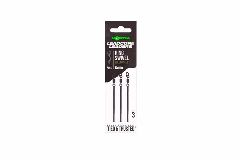 Korda Kable Leadcore Leader Ring Swivel Weed
