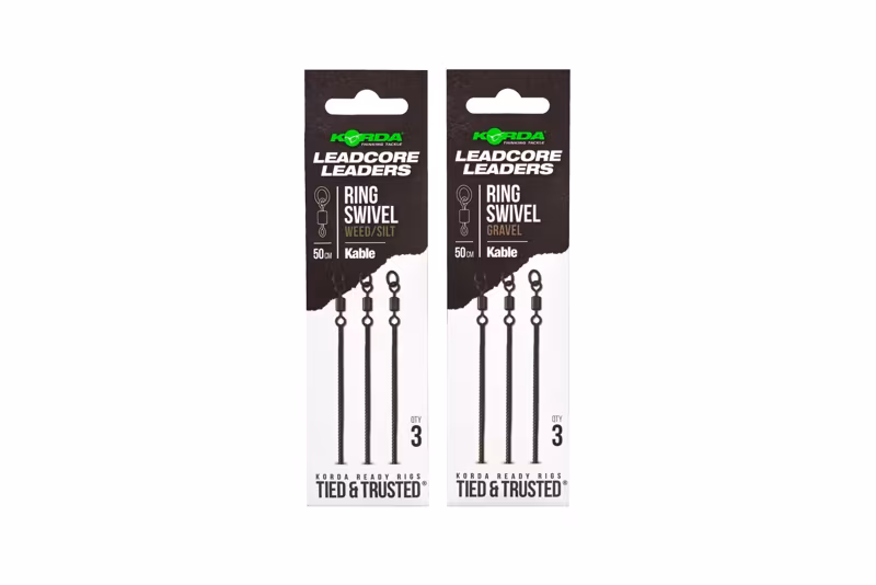 Korda Kable Leadcore Leader Ring Swivel Weed