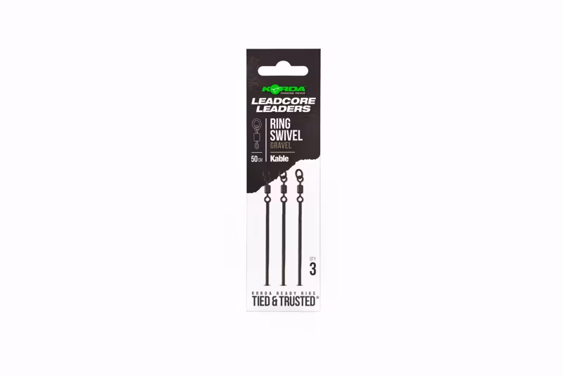 Korda Kable Leadcore Leader Ring Swivel Weed