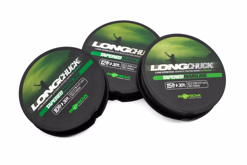 Korda LongChuck Tapered Mainline Green 12-30lb/0.30