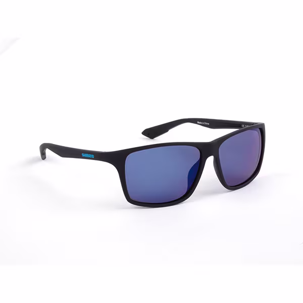 Eyewear Shimano Matte Black & Blue Mirror