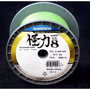 Line Kairiki 8 3000m 0.06mm 6.5kg Green
