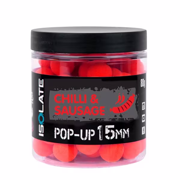 Bait ISO Pop-Up Chilli Sausage 15mm - 80g fluo Red