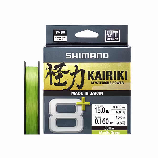 Line Kairiki 8+ 300m 0.16mm 9.8kg M. Green