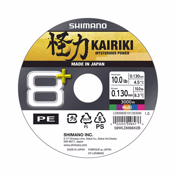Line Kairiki 8+ 3000m 0.13mm 8.3kg Multi C.