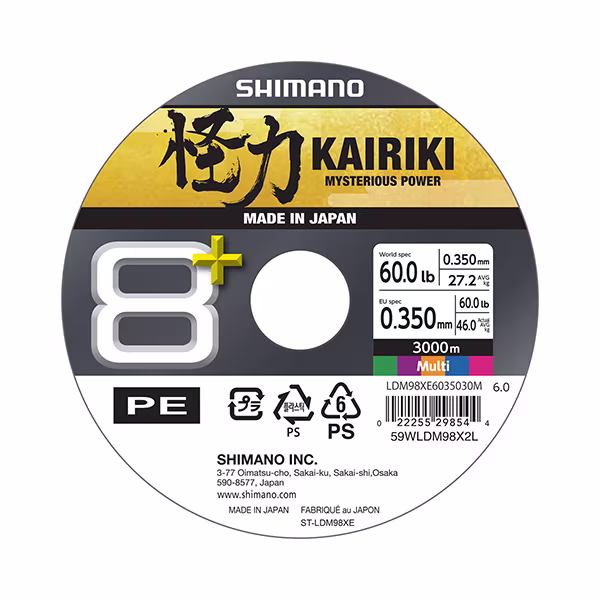 Line Kairiki 8+ 3000m 0.35mm 46.0kg Multi C.