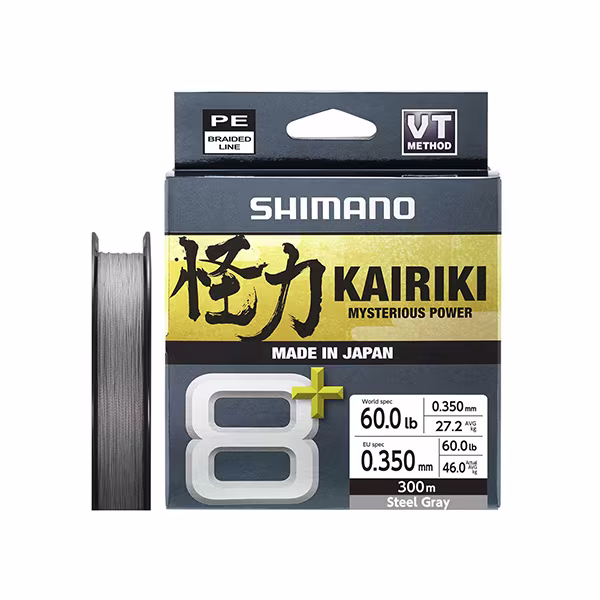 Line Kairiki 8+ 300m 0.35mm 46.0kg Grey