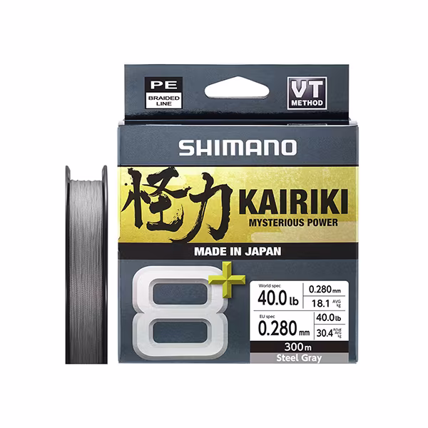 Line Kairiki 8+ 300m 0.28mm 30.4kg Grey