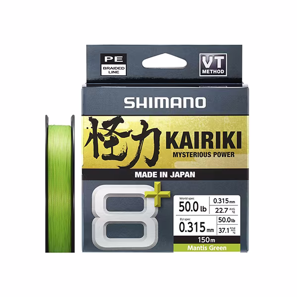 Line Kairiki 8+ 150m 0.315mm 37.1kg M. Green