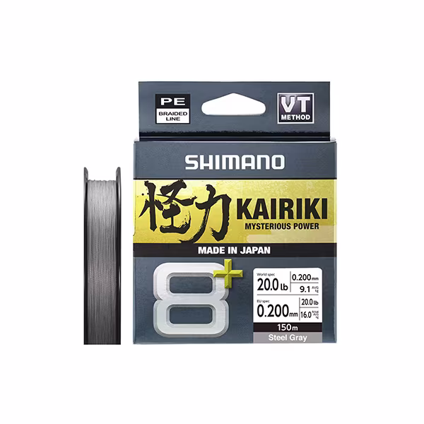 Line Kairiki 8+ 150m 0.20mm 16.0kg Grey